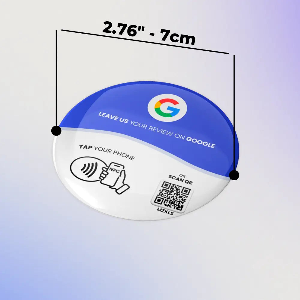Google Reviews - Table Stickers (QR CODE À CHANGER)